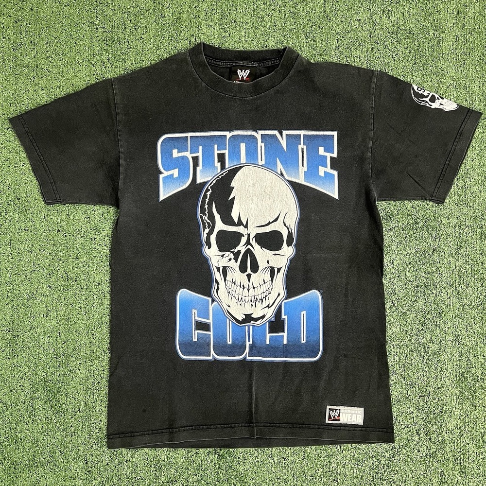 Vtg 2000s Stone Cold Steve Austin WWF Wrestling Shirt M Stomping Mudholes WWE - Picture 2 of 9